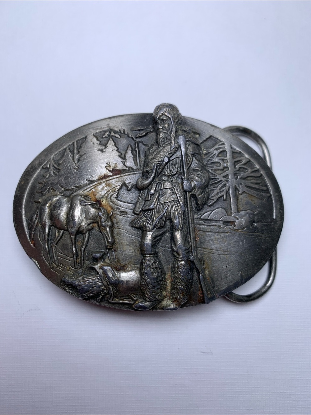 Belt Buckle frontier man